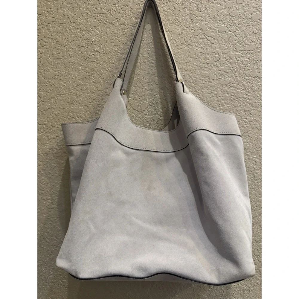 Anna Paola Cream Suede‎ Hobo Bag Luce