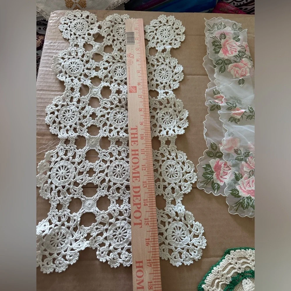 N/A mismatched doilies