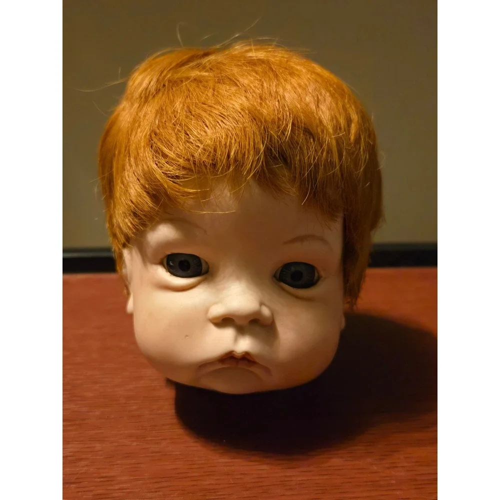 Boots Tyner Sugar‎ Britches Porcelain Doll Head 1986 Reproduction Ginger Hair
