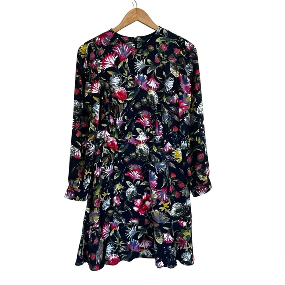 J.Crew Flouncy Hem Dress in Painted Floral - Size 2
