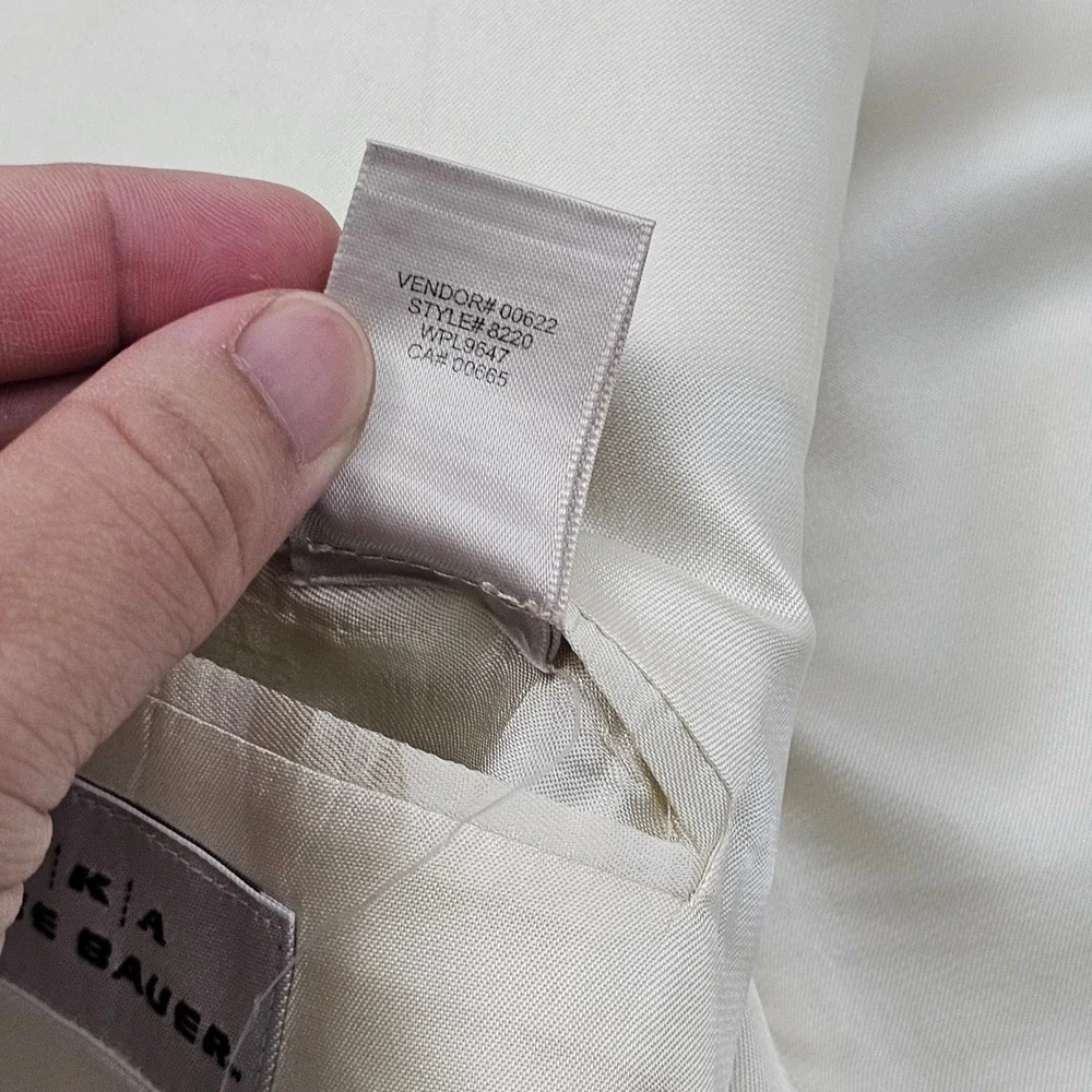 Eddie Bauer Blazer Mens 48R Tan Linen 2 Button Sport Coat Tall‎ Coastal Preppy
