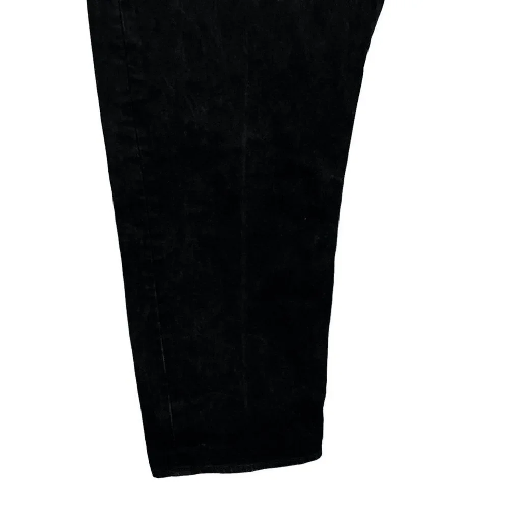 Levis Levi Strauss 501 Mens Black Button Fly Red Tab Straight Leg Jeans 40 x 30