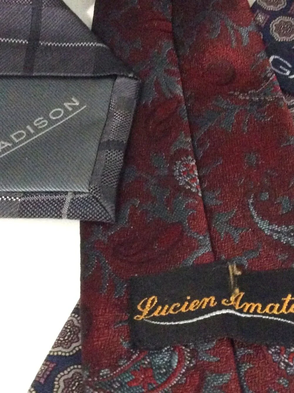 Men's Ties - Lot of Three-Madison-Lucien Amato-Gant