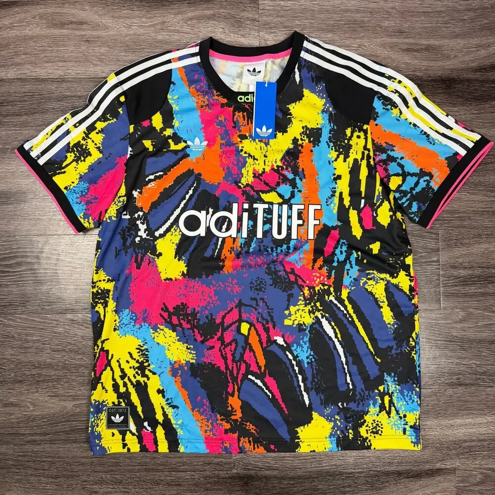 Adidas Originals Archive Jersey Graphic Print Lightweight Crew Neck L KD4800