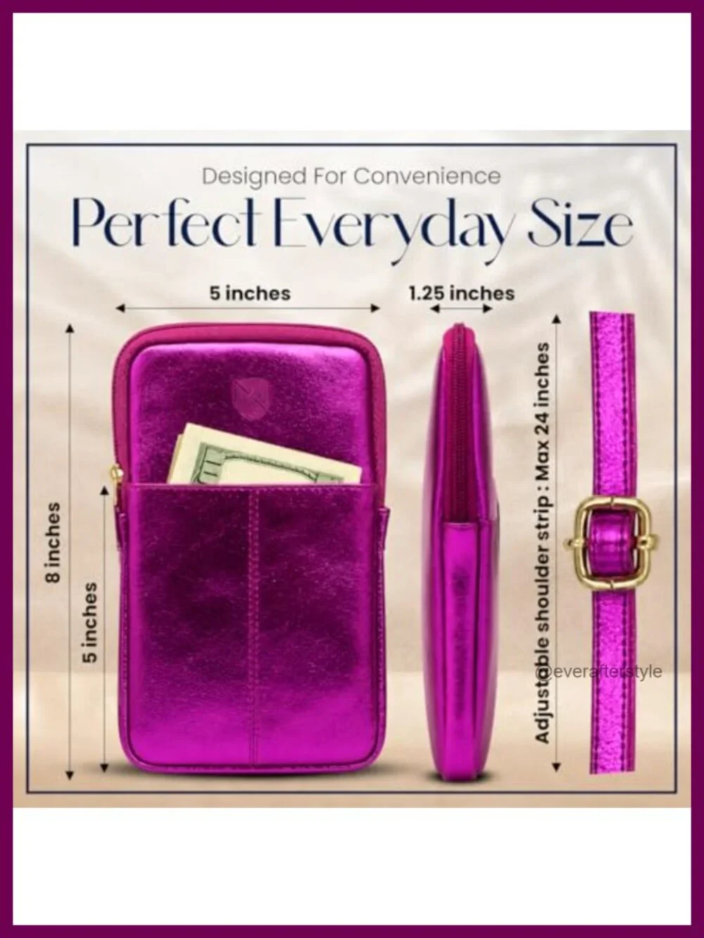 Genuine Leather Small Crossbody Bag for Women Cell Phone Purse RFID Wallet