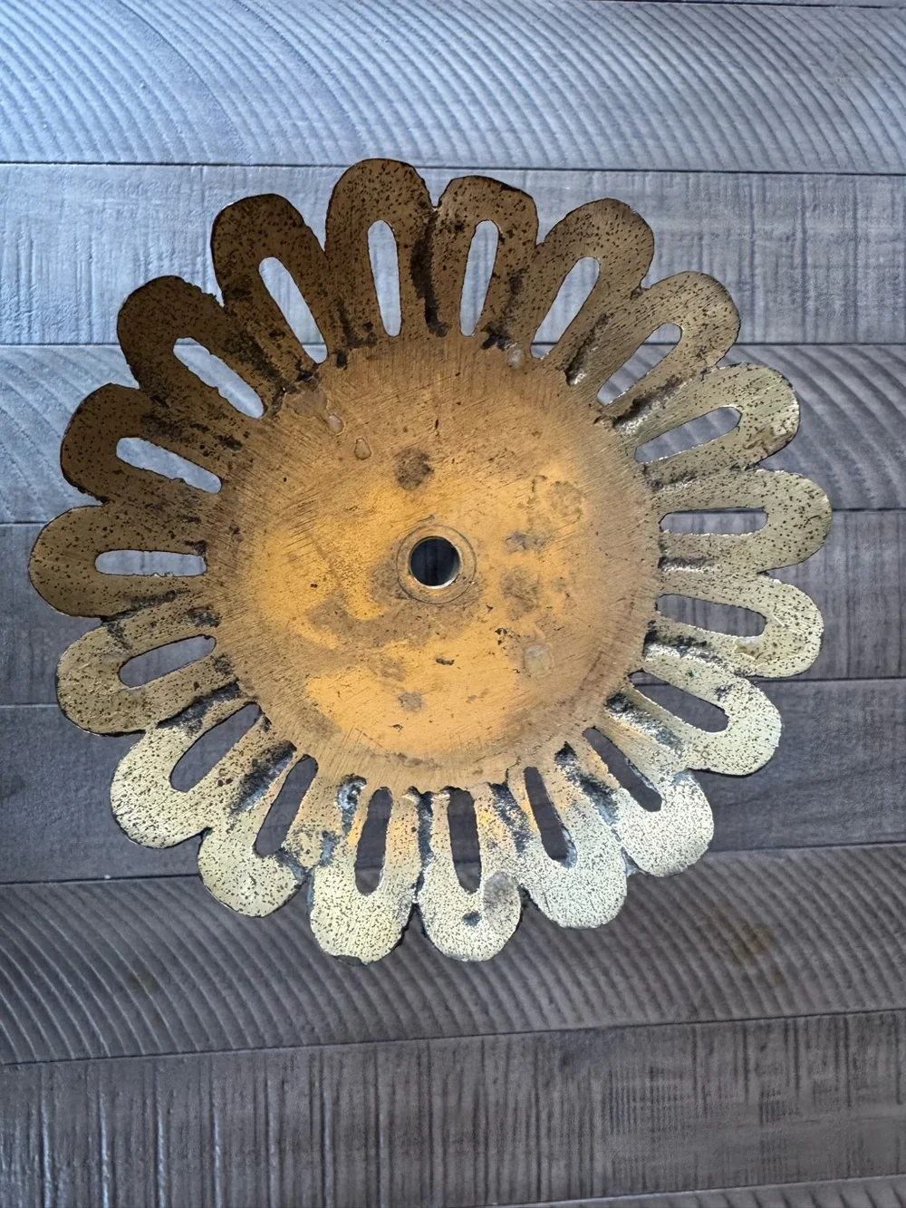 Vintage Brass Single Ornate Candle Holder