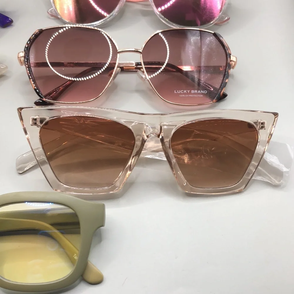 Curated bundle 9 trendy fashion sunglasses variety of brands and styles.