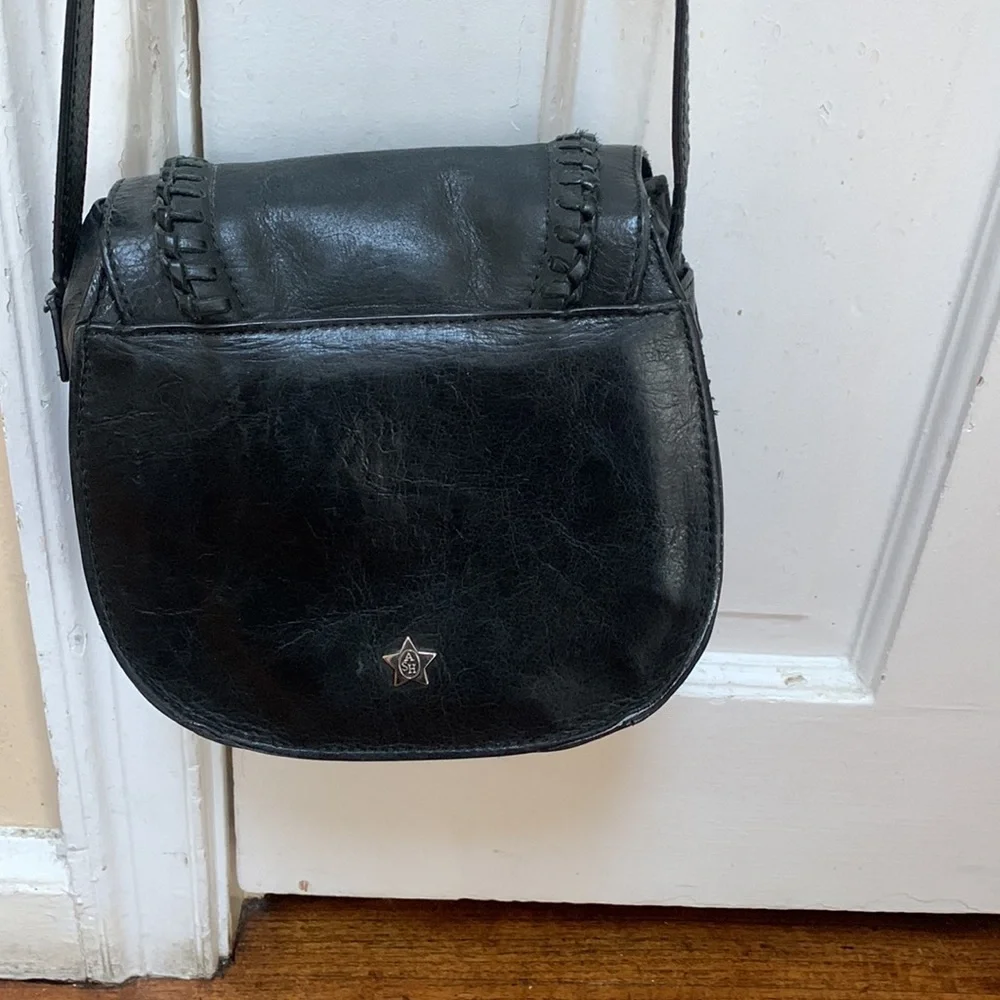 Black Ash mini clover saddlebag crossbody