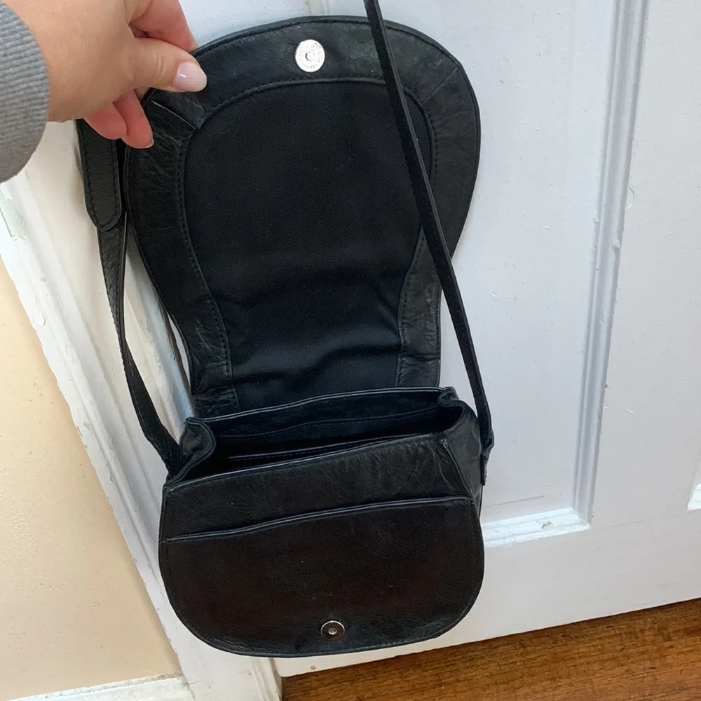 Black Ash mini clover saddlebag crossbody
