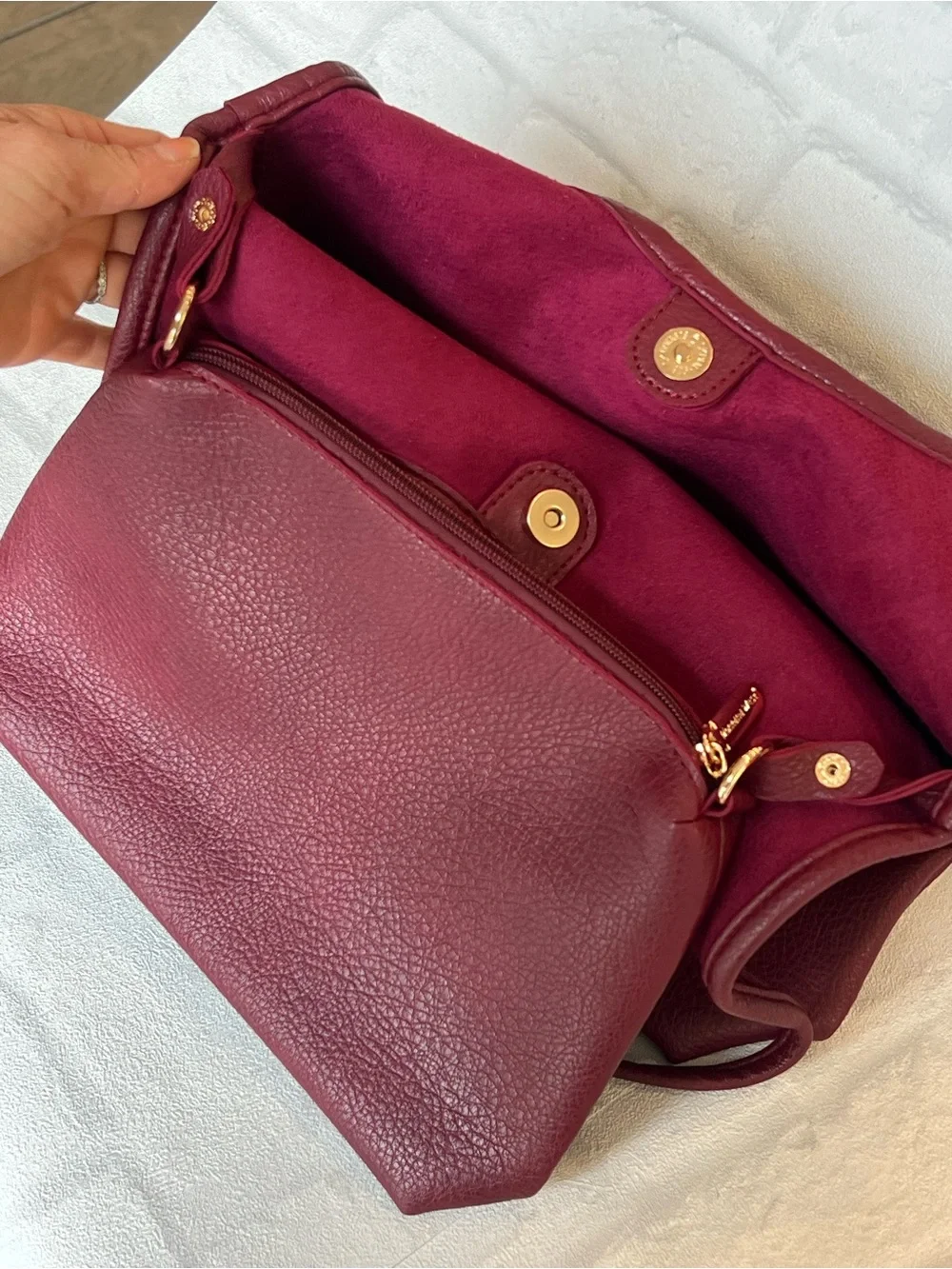 Montana West Burgundy Shoulder Bag