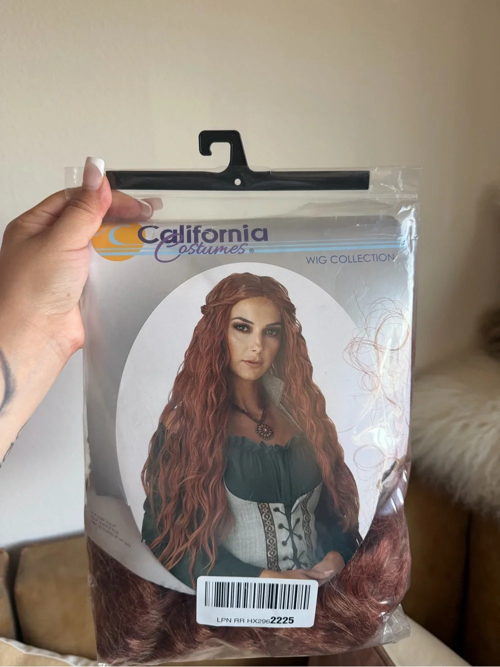 California Costumes Long Wavy Auburn Wig