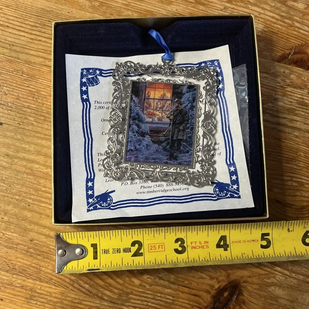 2019 Mort Kunstler Christmas Ornament Timber Ridge Civil War Real Soldiers Live