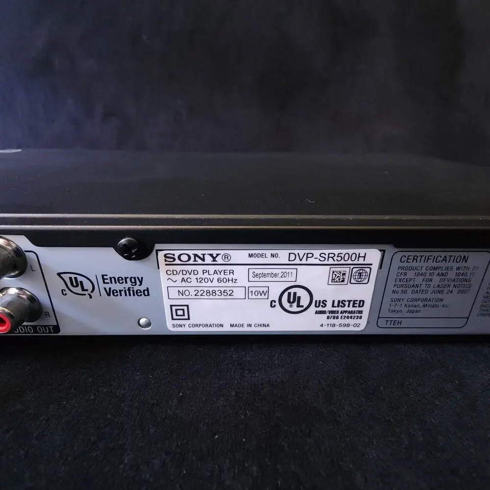 Sony dvp sr500h