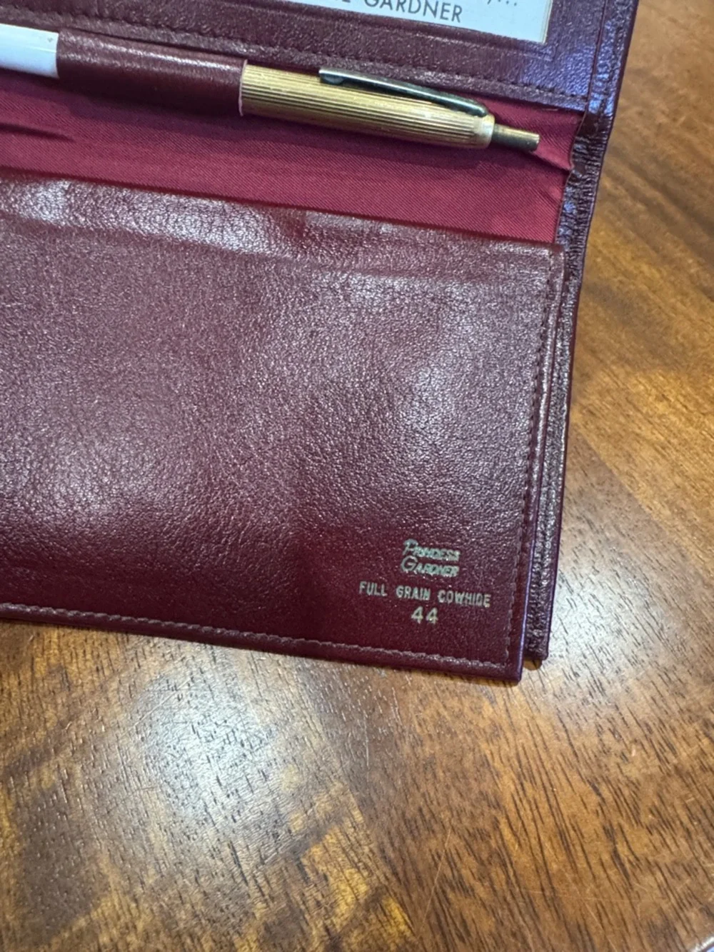 Princess Gardner wallet sanded