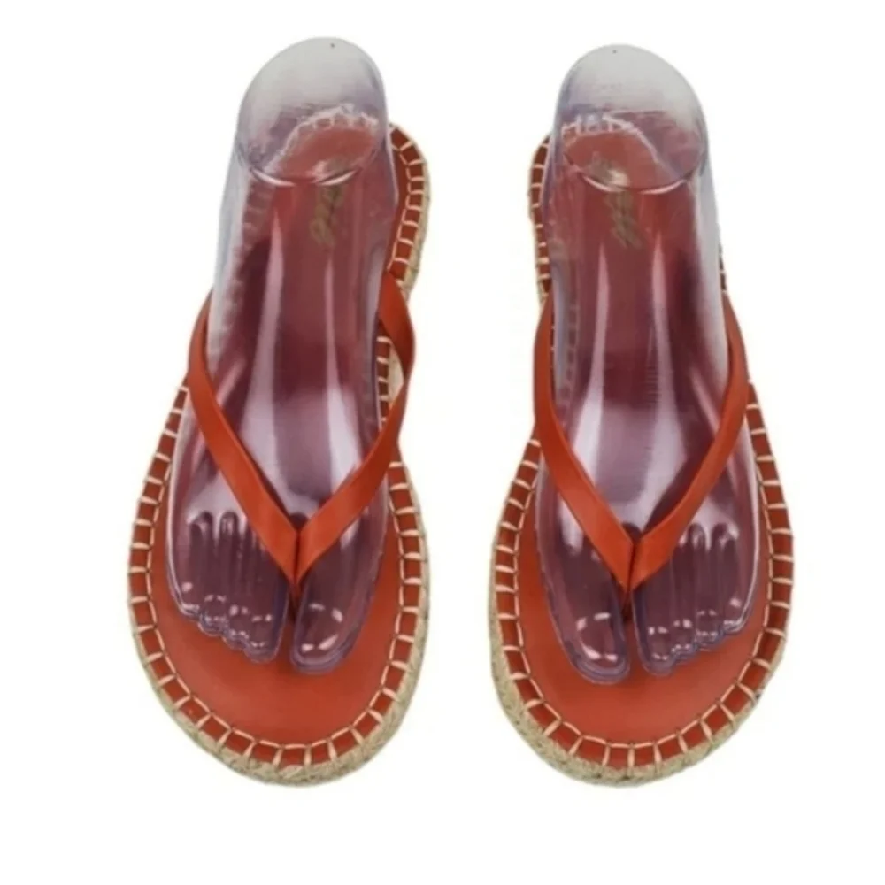 Aerie espadrille flip flop sandals