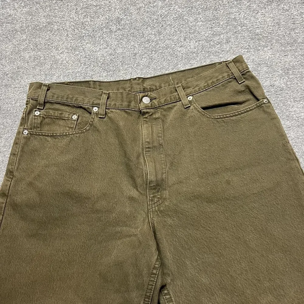 Vintage Levis 550 Jeans Mens 40x30 Green Med Wash Relaxed Tapered Denim USA
