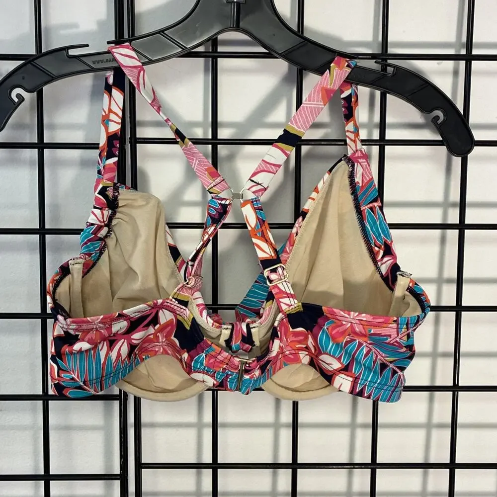 Swimsuits for All Women's Leader Bra Sized Underwire Bikini Top 36DD
