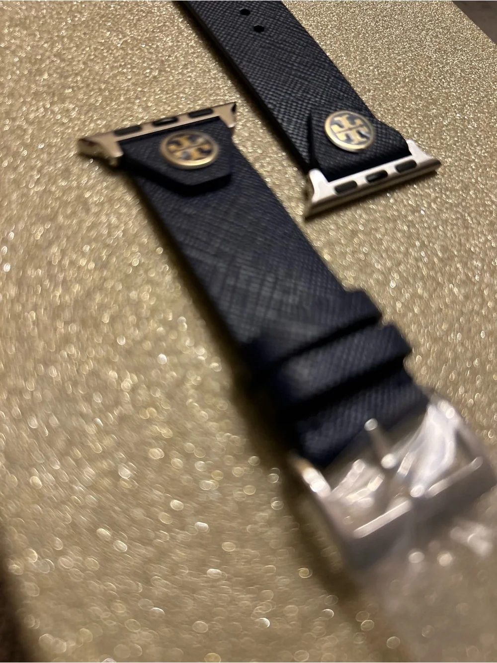 Tory Burch black silicone