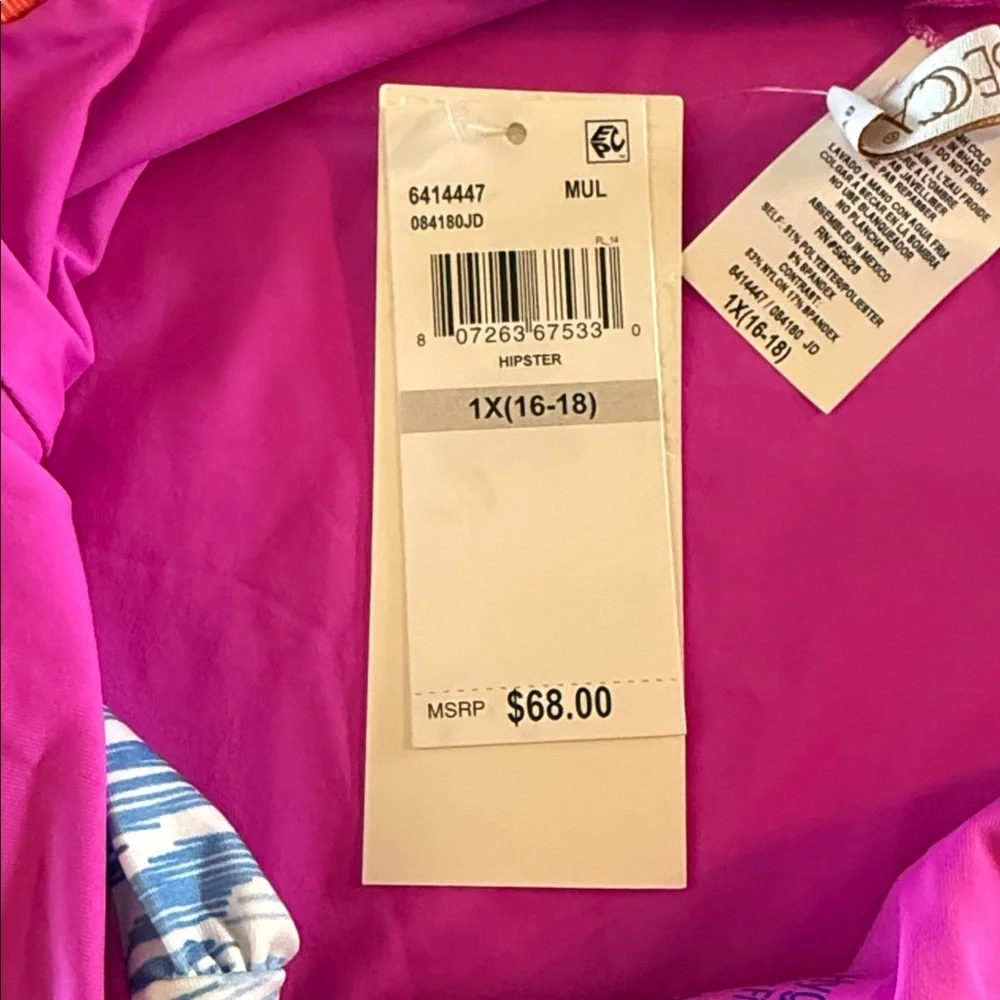 NWT Becca Etc Joshua Tree Plus Size Hipster Swim Bottom