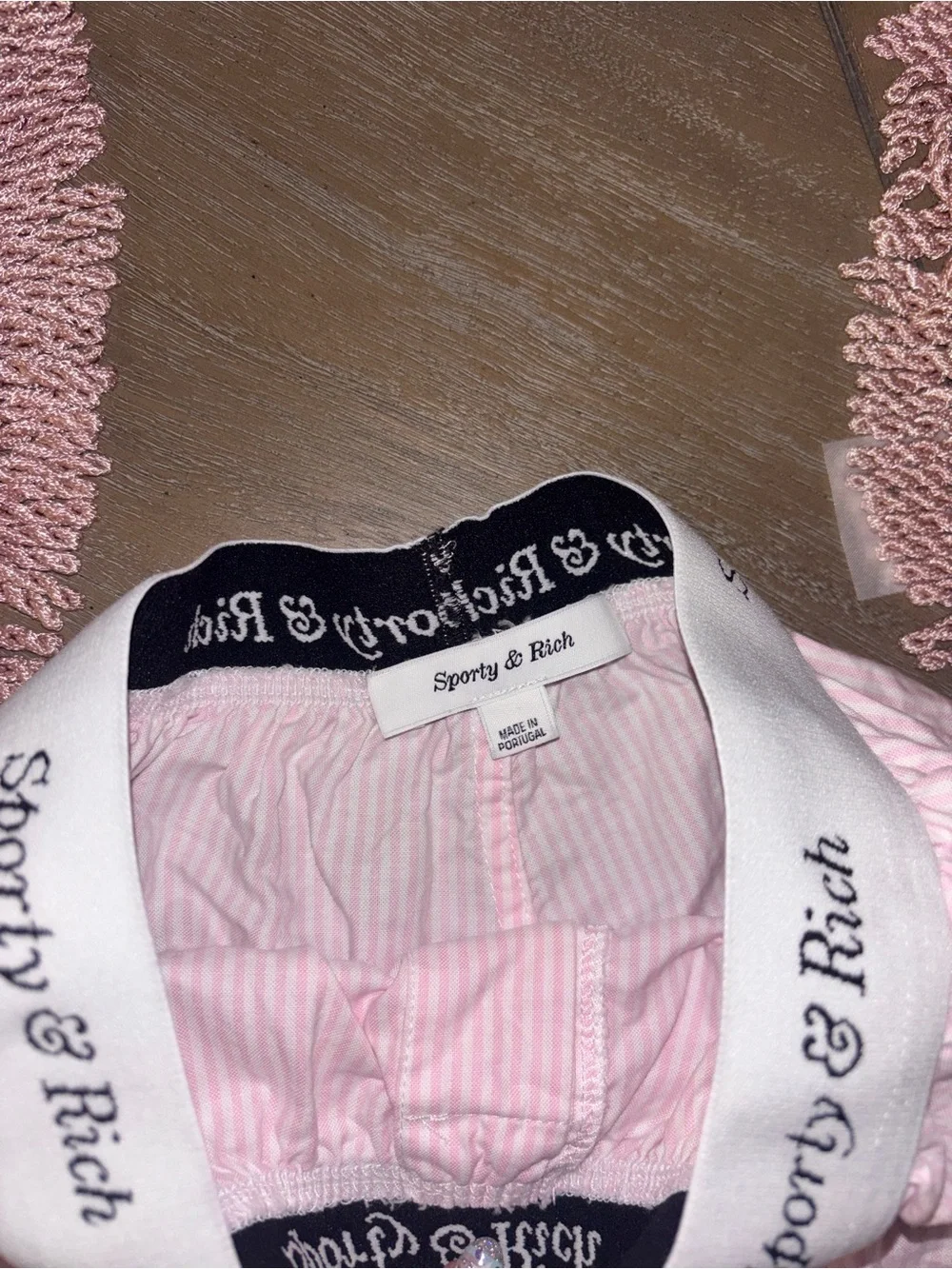 Sporty & Rich Pink Shorts