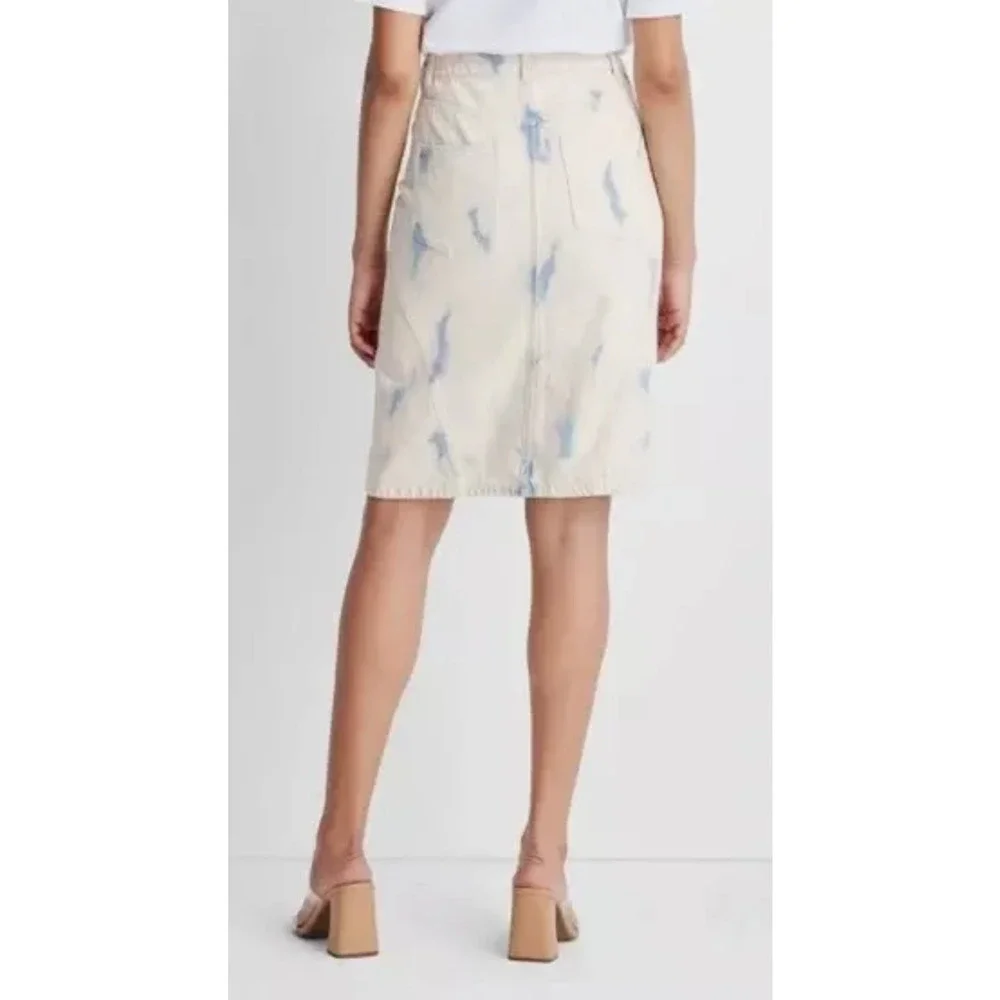 Future Collective‎ with Gabriella Women's High-Rise Midi Denim Skirt Size 4 New
