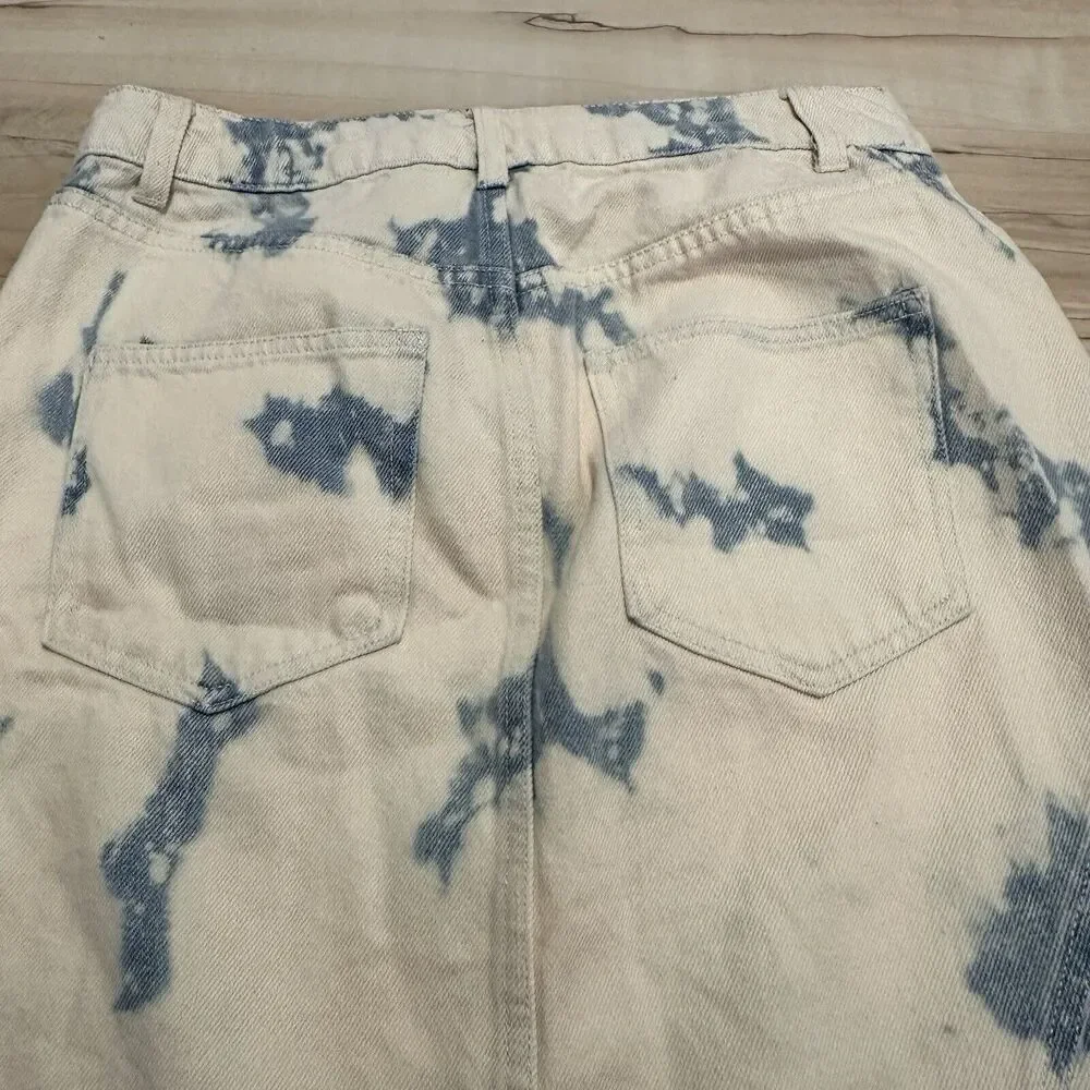 Future Collective‎ with Gabriella Women's High-Rise Midi Denim Skirt Size 4 New