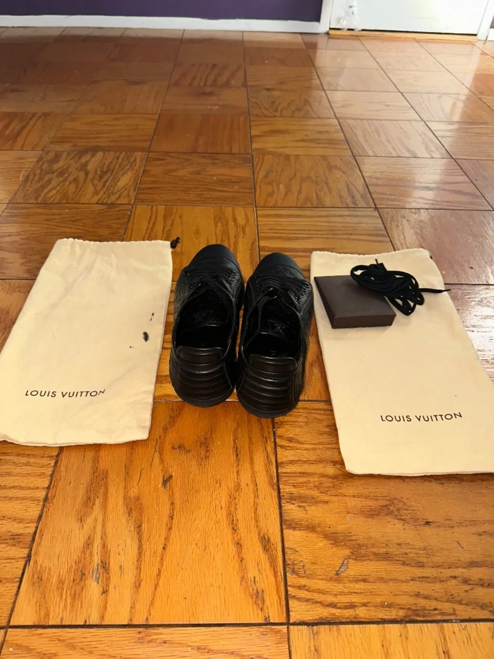 Louis Vuitton Black Monogram Sneakers