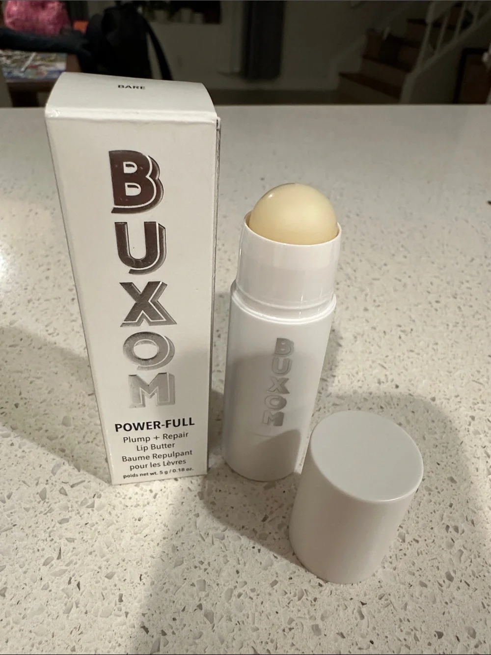 NIB Buxom Power Full Lip Balm Plump and Repair Lip Butter - Bare