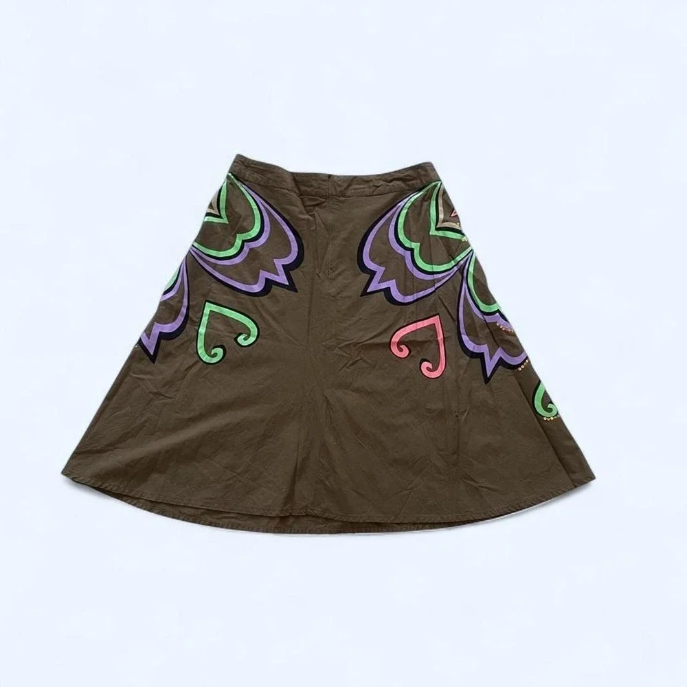 Unique embroidered cotton skirt‎ size 8 by H&M