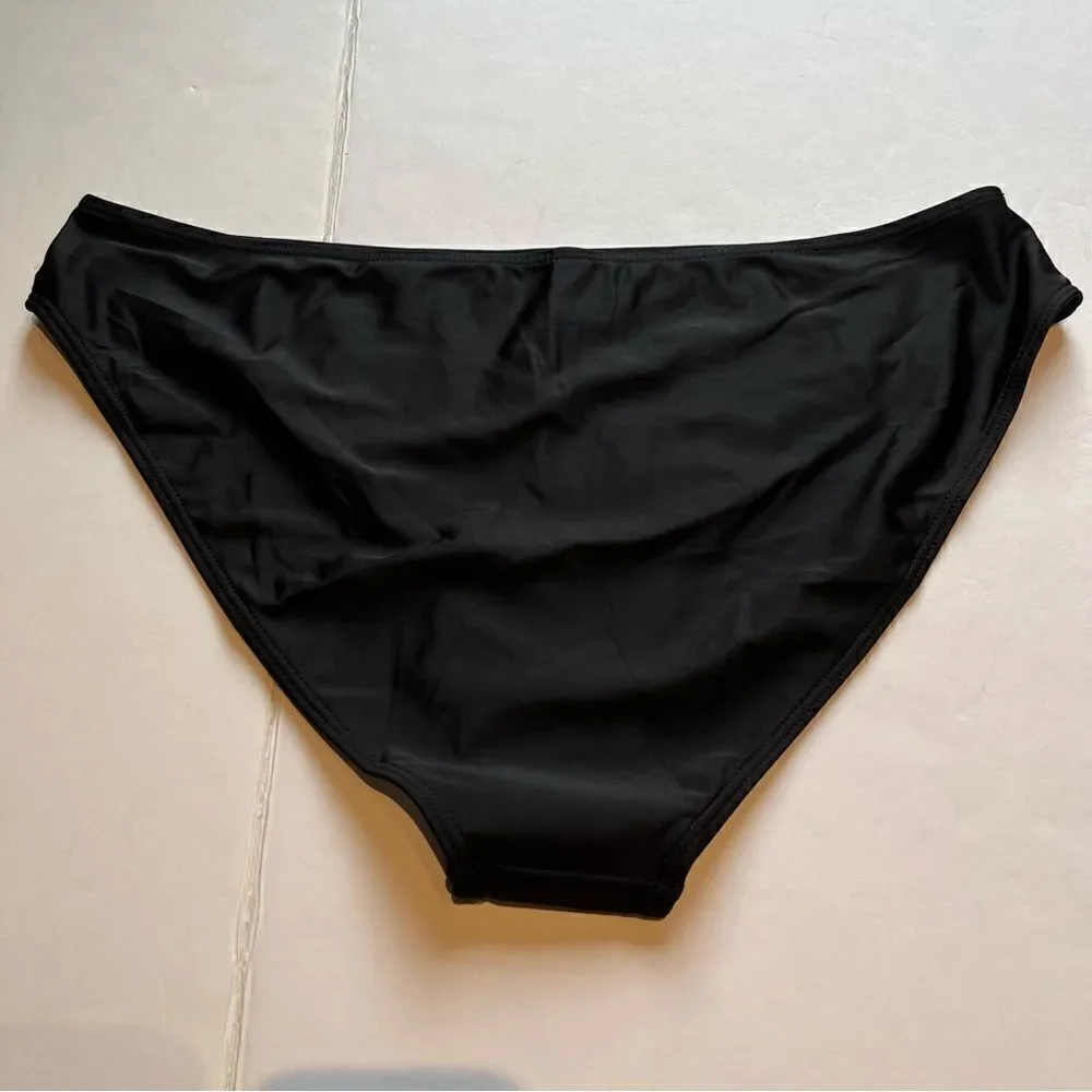 Shein Women's Swim Bikini Bottom Black 4XL
