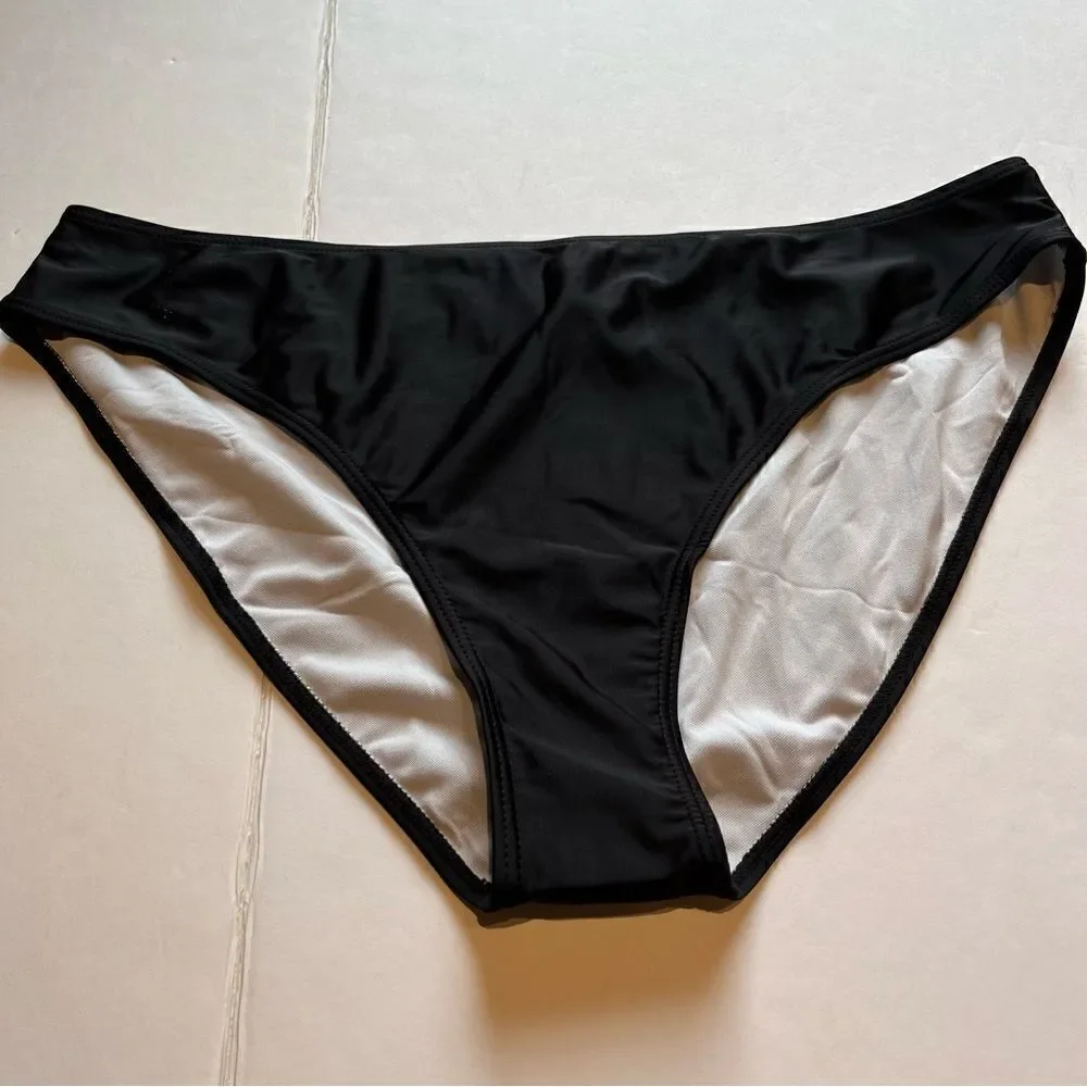 Shein Women's Swim Bikini Bottom Black 4XL