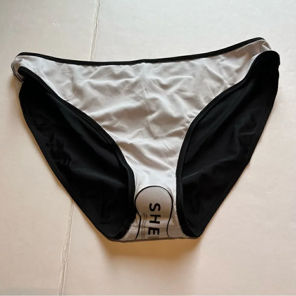 Shein Women's Swim Bikini Bottom Black 4XL