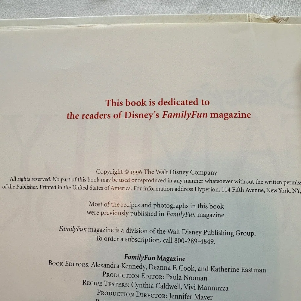 Disney family cookbook