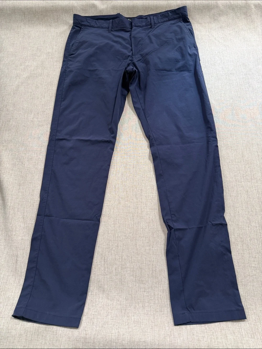 J. Crew 484 slim fit stretch tech pant in navy blue 34 x 34 travel casual