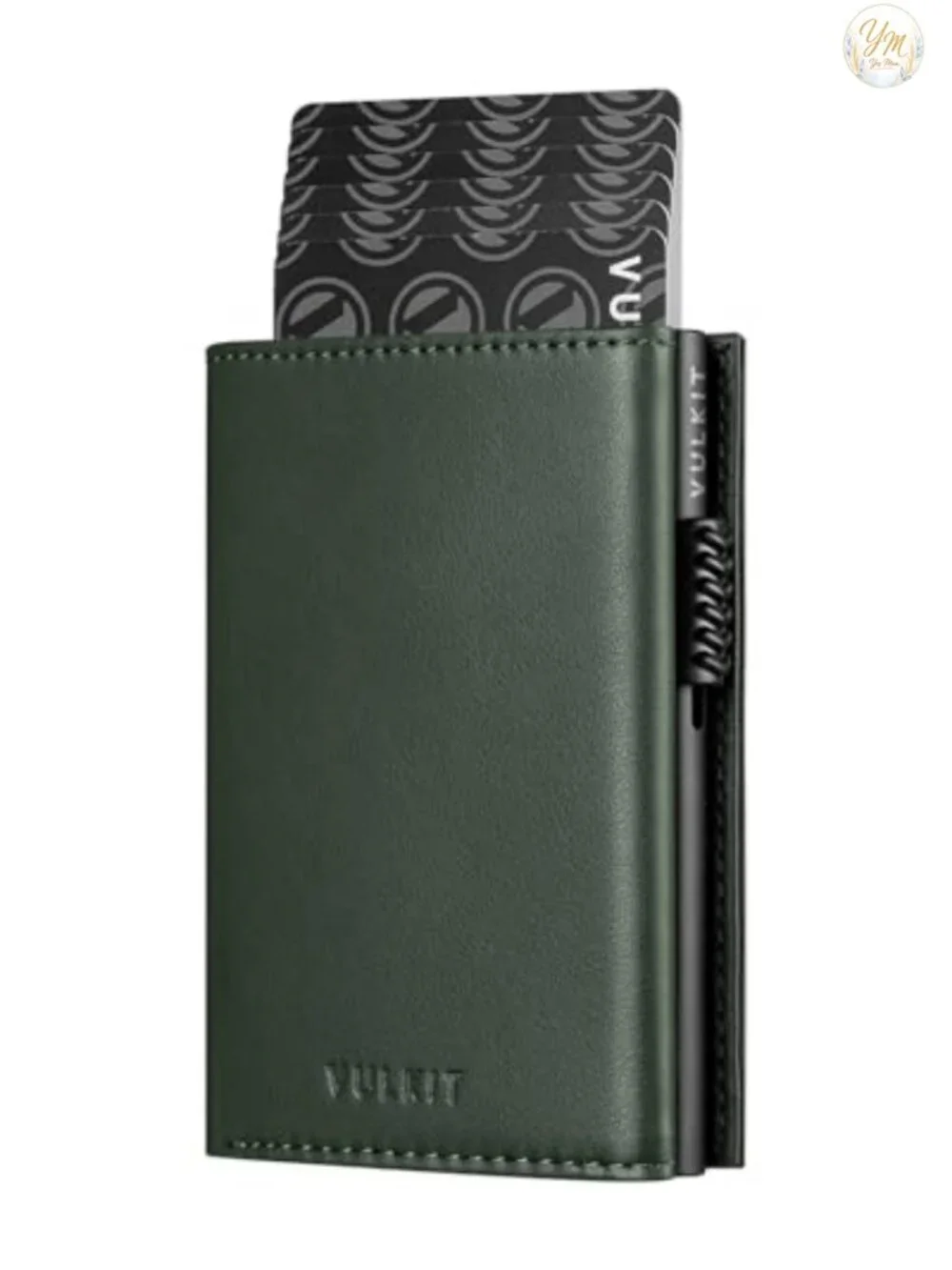 Magnetic Closure Pop Up Card Holder Wallet with Coin Pocket and ID Window