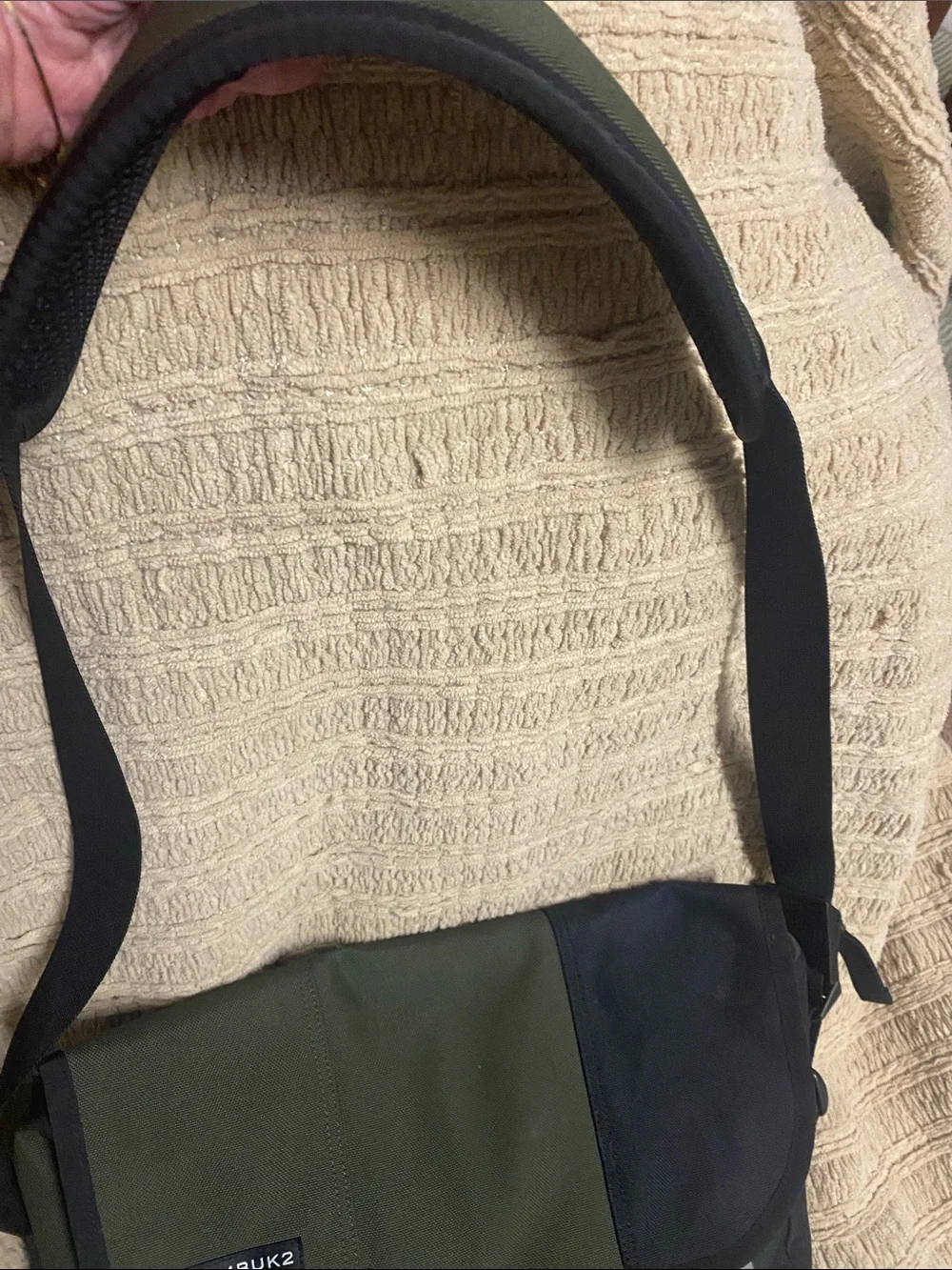 Timbuk2 Olive Green and Black Classic Messenger Bag