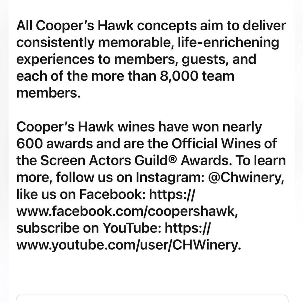 Coopers Hawk good