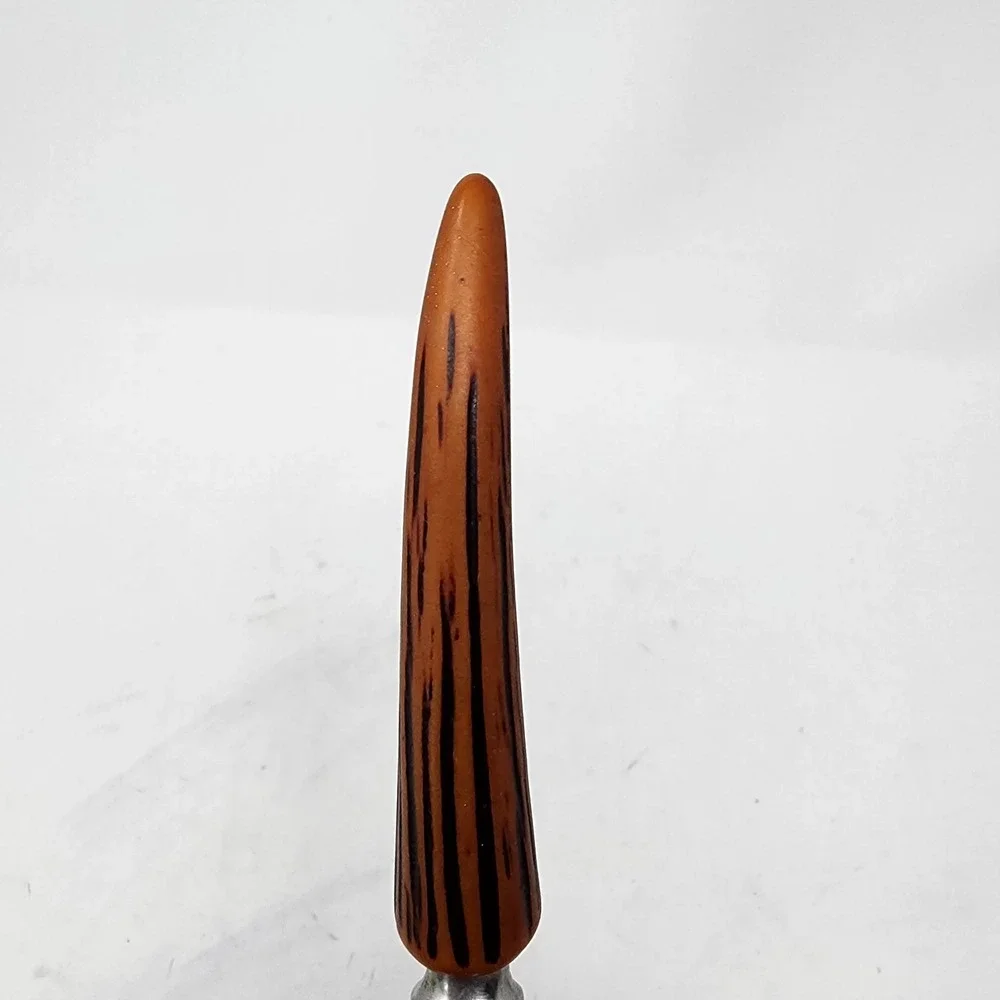 E. Parker‎ & Sons 6 Stainless Knives Sheffield England VTG Bakelite Faux Antler