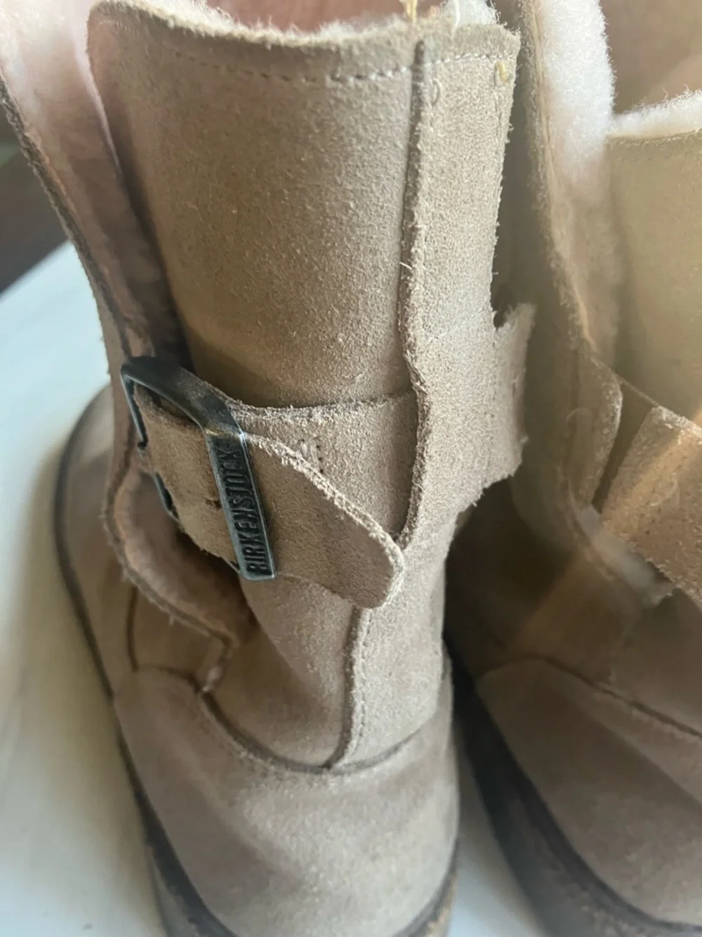 Birkenstock suede upper