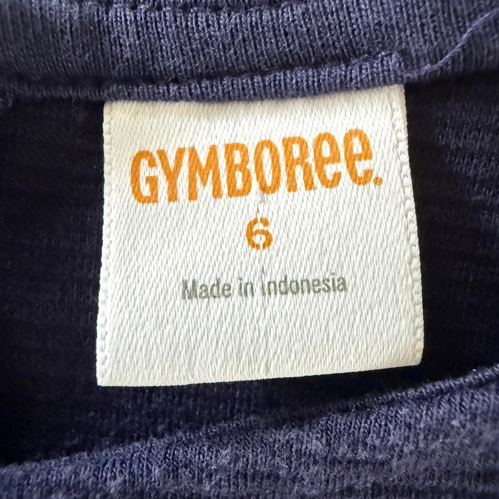 Gymboree Dress Girls 6 Navy Blue Sequin Horse Ribbed Knit Short Sleeve Shift