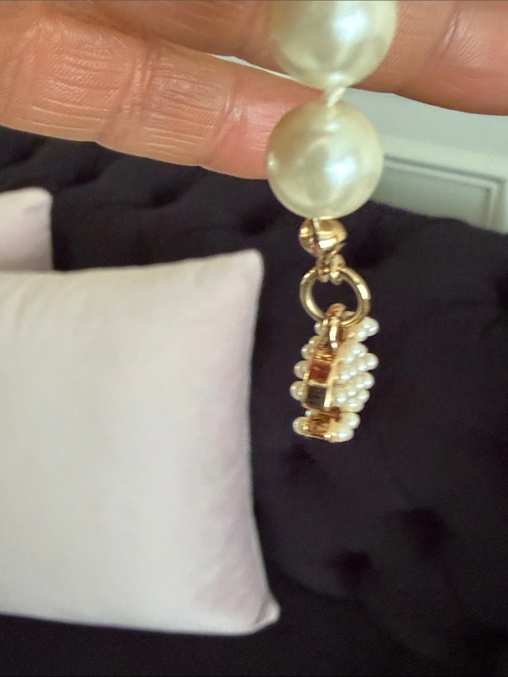 Chanel Pearl Charm Bracelet in Ivory and Gold