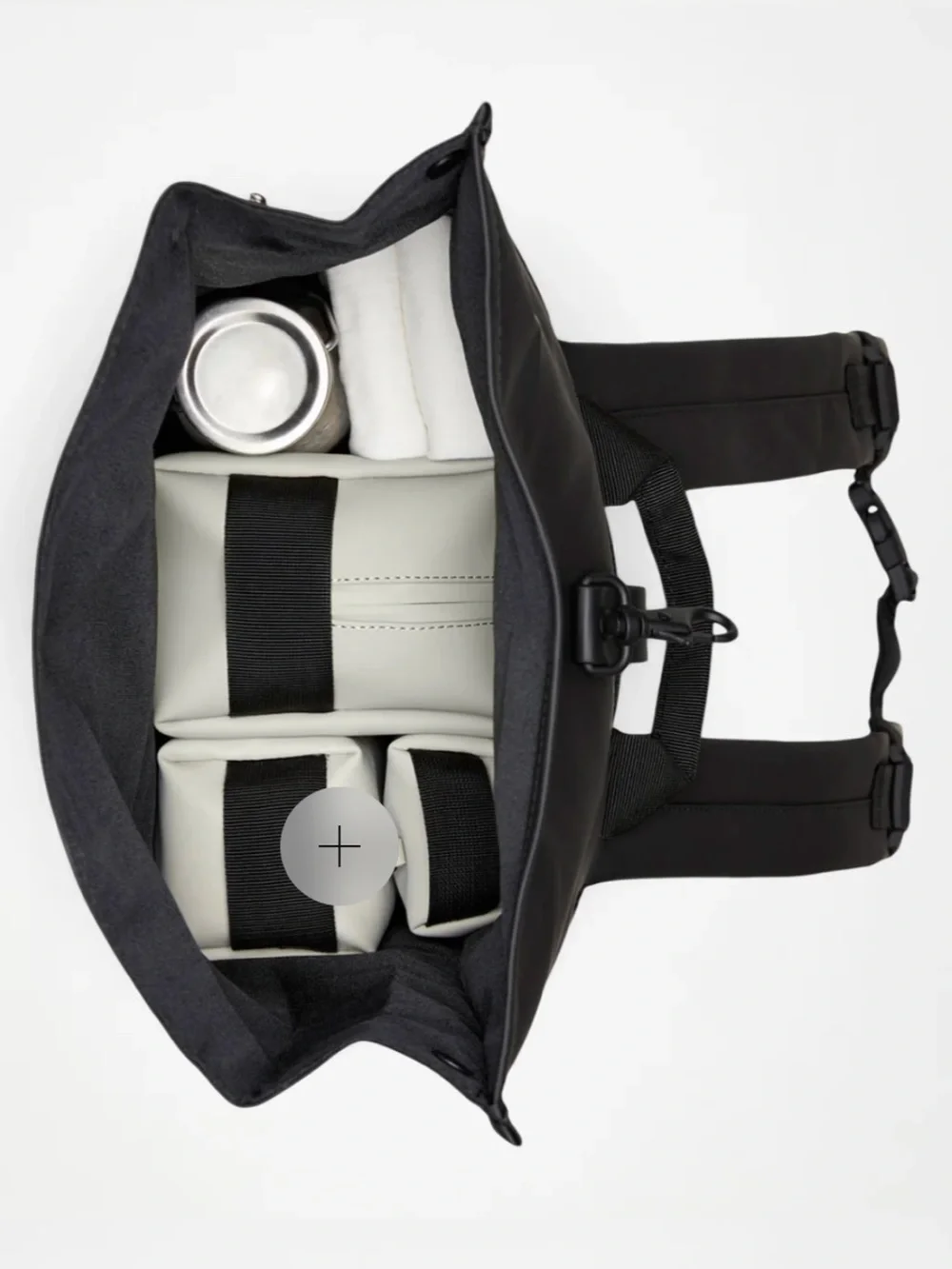 Rains black rolltop
