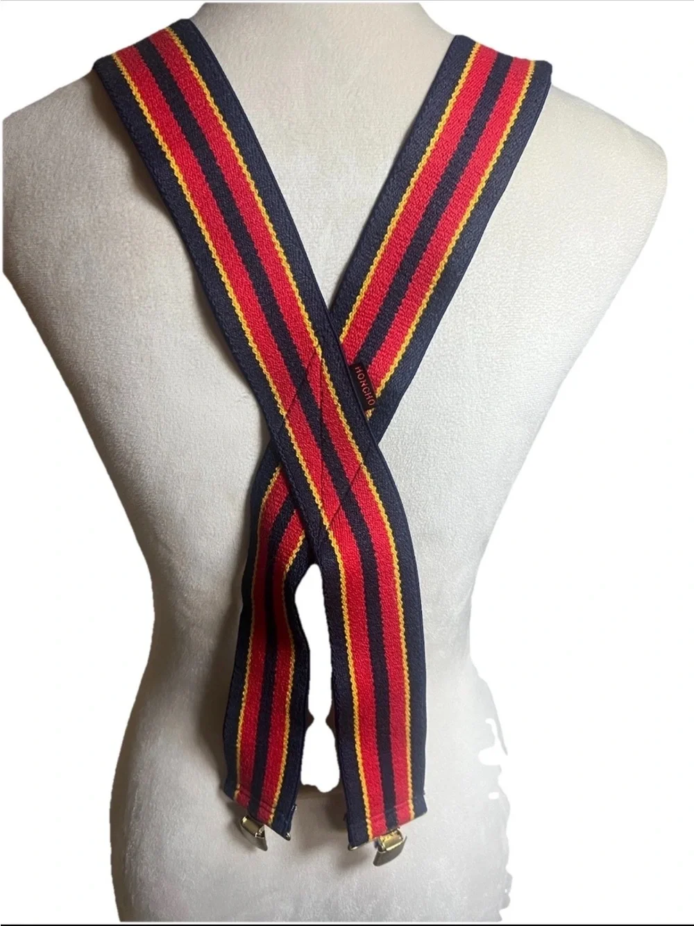 Vintage HONCHO Suspenders 42” Halloween Clown Mork And Mindy Eclectic Farmer