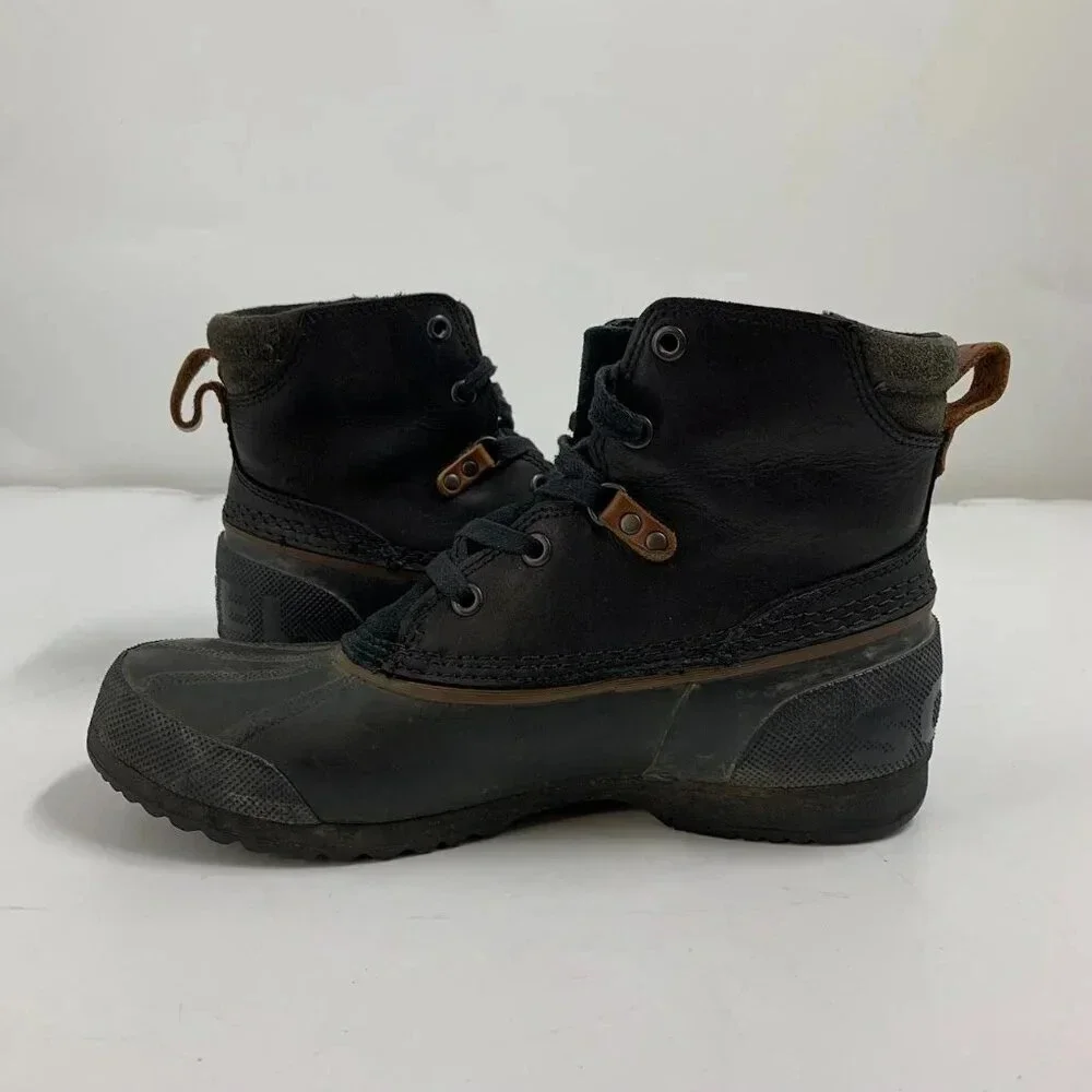 Sorel Men's Ankeny Leather Rubber Waterproof  NM2101-010‎ Lace Up Boot Size 9
