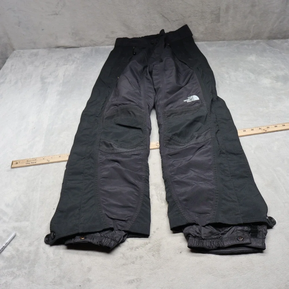 North Face‎ Snow Pants Mens Medium Black Ski Winter Wind Rain Reinforced 28x29