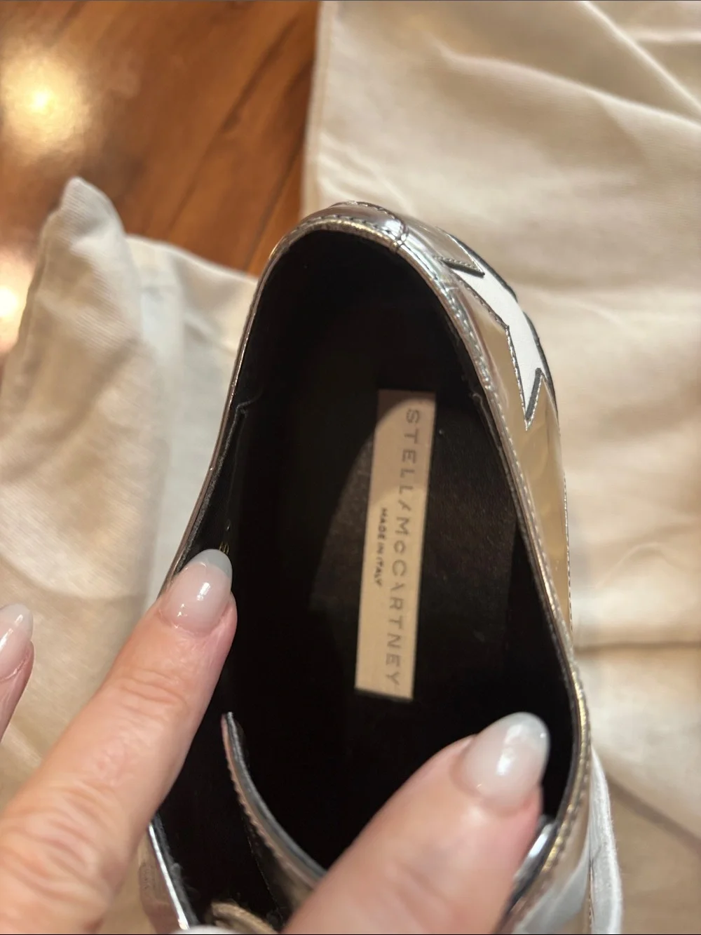 Stella McCartney Elyse Platforms, Size 39