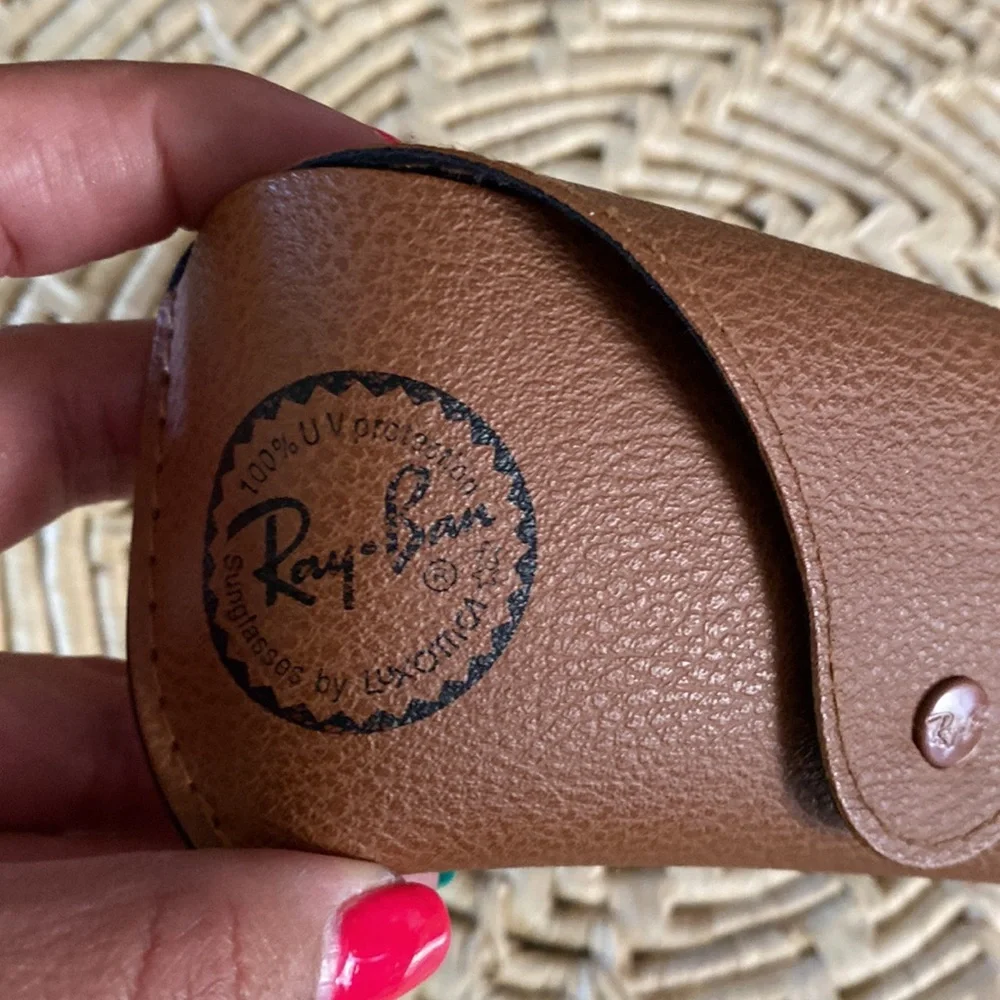 Ray-Ban Pebbled Leather Sunglasses Case