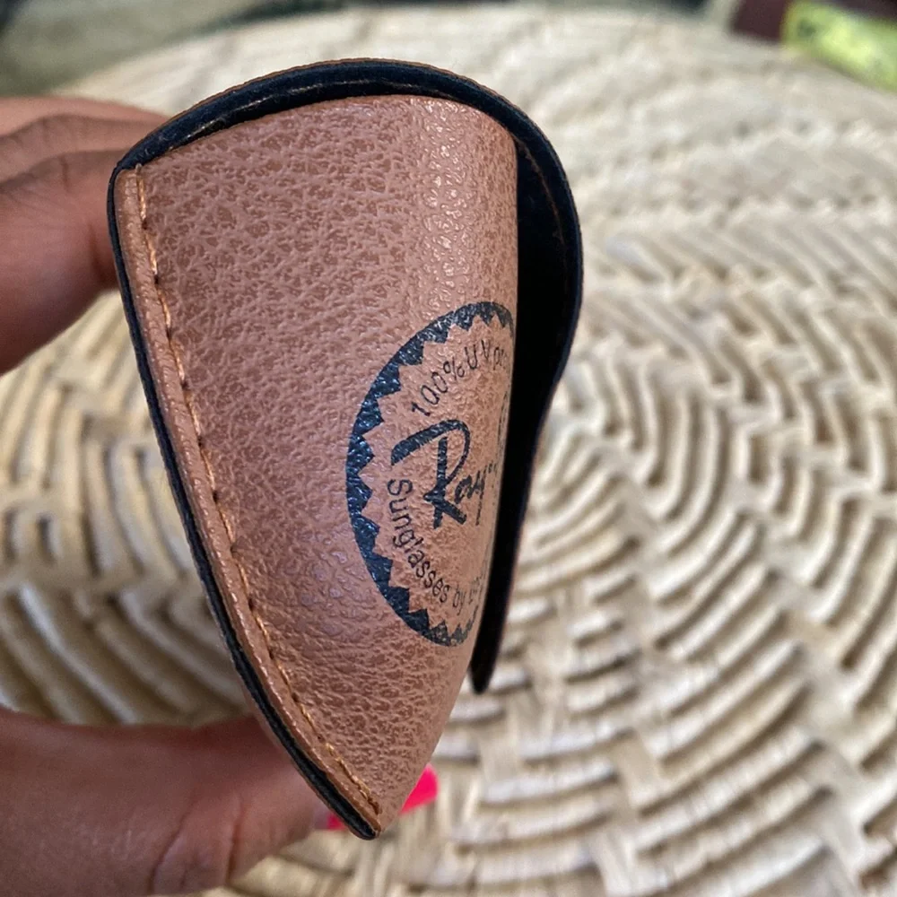 Ray-Ban Pebbled Leather Sunglasses Case