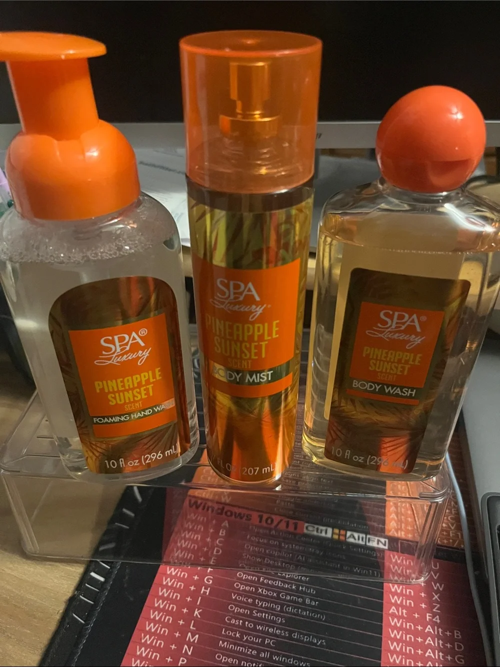 Pineapple Sunset Body Trio - Orange