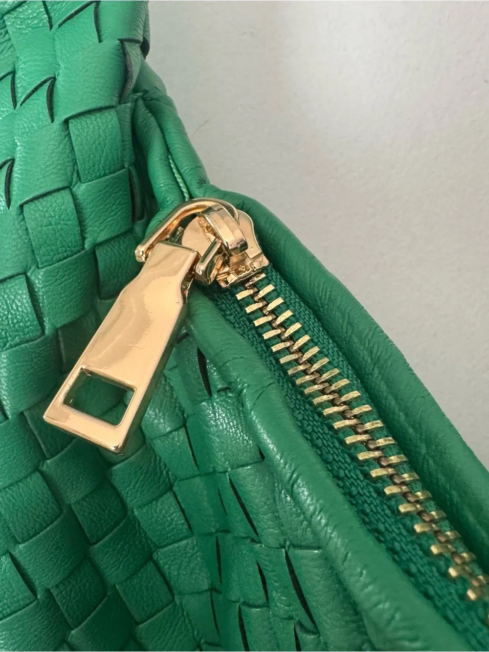 Melie Bianco / Anthropologie Green Woven Shoulder Bag
